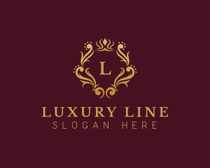 Luxury Crown  Ornament logo design