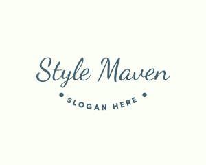 Minimalist Cursive Business logo design