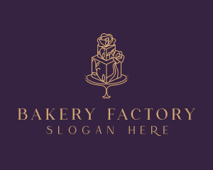 Floral Cake Bakery logo design