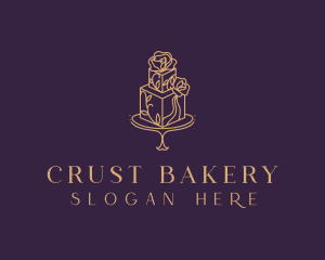 Floral Cake Bakery logo design