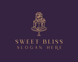 Floral Cake Bakery logo design