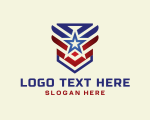 Wing Military Shield logo