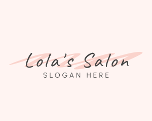 Feminine Handwritten Salon logo design