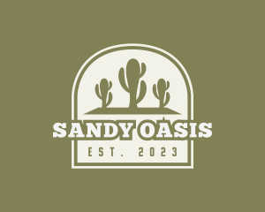 Desert Cactus Cowboy logo design