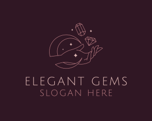 Jewelry Diamond Gems logo design