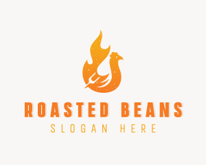 Roast BBQ Chicken logo design