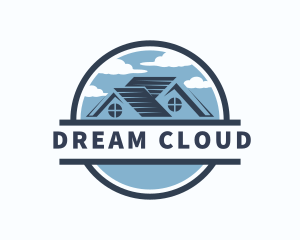 Outdoor Clouds Roofing logo design