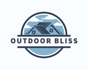 Outdoor Clouds Roofing logo design