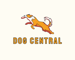 Dog Pet Frisbee logo design