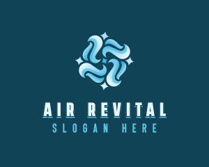 Cooling Wind Airflow logo design