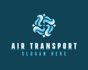 Cooling Wind Airflow logo design