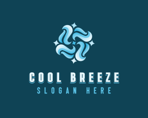 Cooling Wind Airflow logo design