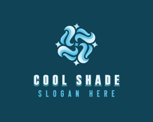 Cooling Wind Airflow logo design