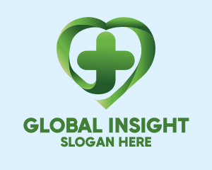 Green Cross Heart Logo
