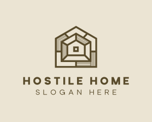 Geometric Home Architect logo design