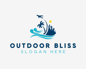 Mountain Travel Vacation logo design