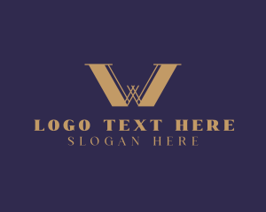 Upscale Business Letter W logo