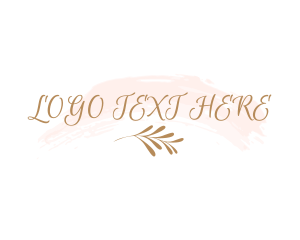 Beauty Leaf Cursive logo