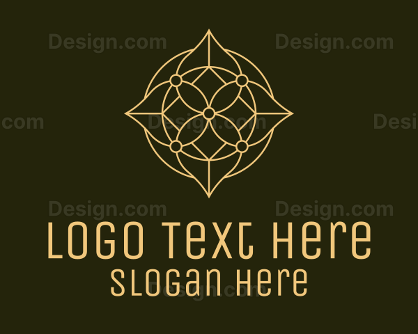 Yellow Floral Centerpiece Logo