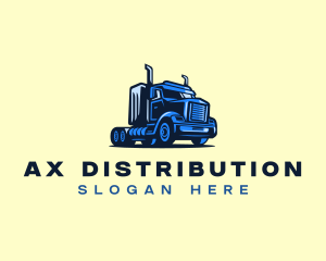 Logistics Truck Delivery logo design