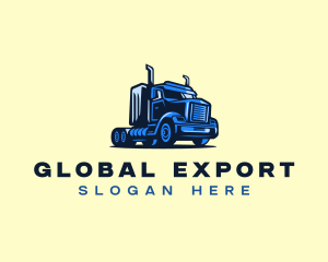 Logistics Truck Delivery logo design