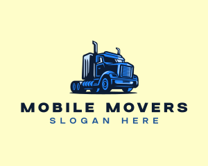 Logistics Truck Delivery logo design