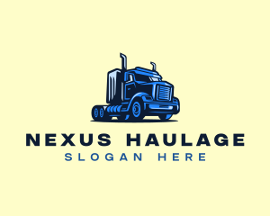 Logistics Truck Delivery logo design