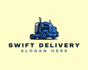 Logistics Truck Delivery logo design