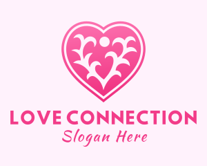 Pink Thorn Heart logo