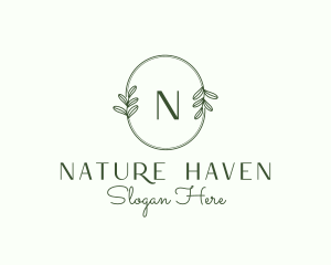 Nature Leaf  Organic Gourmet logo design