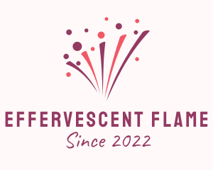 New Year Fireworks Sparkler  logo design