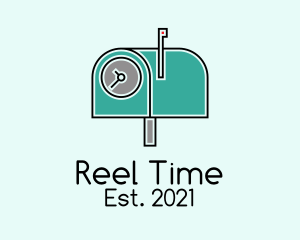 Mail Box Clock  logo design