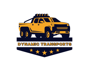 Pick Up Truck Transportation logo design