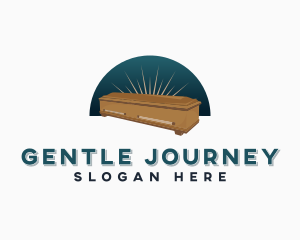 Coffin Casket Funeral logo design