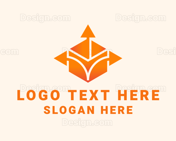 Logistics Package Arrow Logo