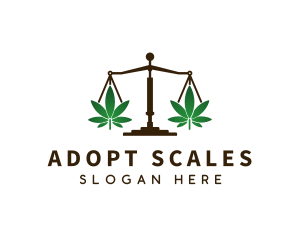 Cannabis Justice Scale logo design