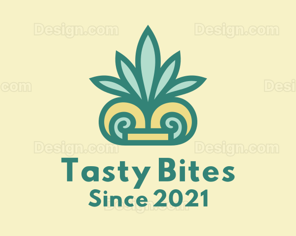 Tropical Palm Leaf Logo