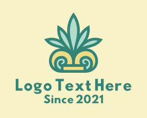 Palm - Tropical Palm Leaf logo design