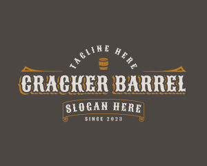 Rustic Tavern Barrel logo design