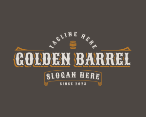 Rustic Tavern Barrel logo design