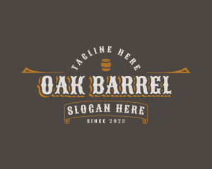 Rustic Tavern Barrel logo design