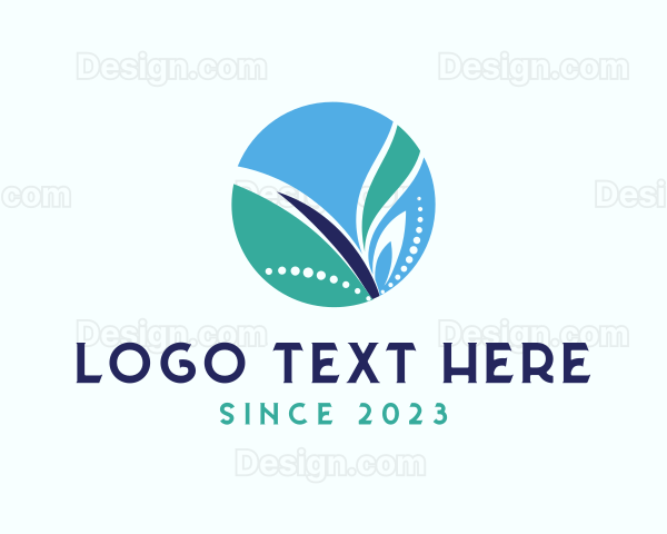 Natural Eco Leaf Logo