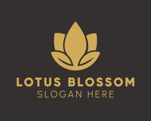 Gold Spa Lotus  logo