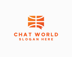 Basketball Chat App logo design