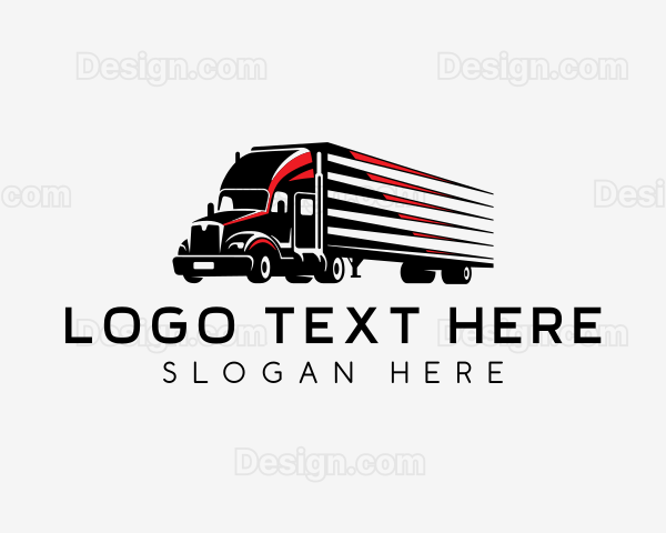 Logistics Truck Transportation Logo