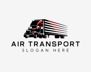 Logistics Truck Transportation logo design