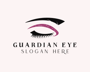 Glitter Eye Makeup logo design