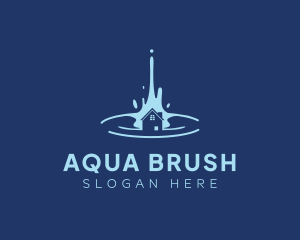 Water Droplet House logo design