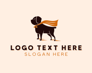 Dog Superhero Pet logo