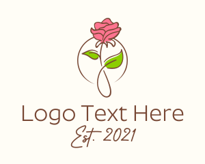 Romantic - Romantic Rose Flower logo design